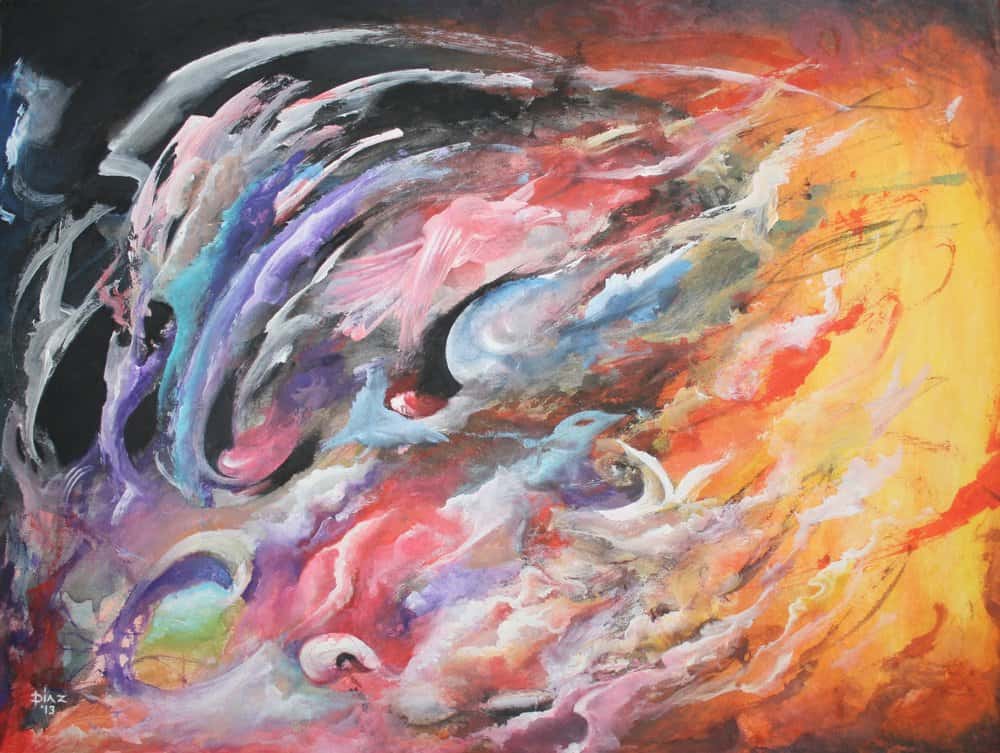 “Worlds Within Worlds” by Jamie Diaz, courtesy of JamieDiazArt.com